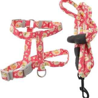 FOMIYES Geschirr Für Katzen Katze Hundeleine Welpengeschirr Reisezubehör Katzengeschirre Laufgeschirr Und Leine Für Katzen Katzenhalsband Katzengeschirr Ausbruchsicher Einstellbar Kätzchen Tuch Reisen