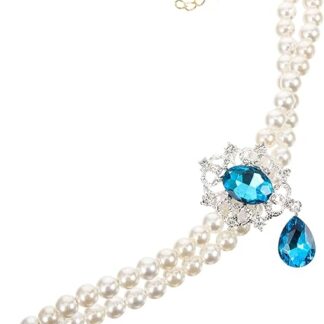 Supvox Adjustable Cat Collar Made of Beads, Decorative Necklace for Cats and Dogs, Ideal for Parties and Festivals, Unique Pet Accessory Size