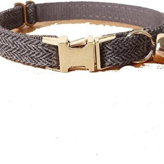 HCHGJKN Basic Hundehalsbänder Cat Collar with Bell Bow Engraving Nameplate Kitten Collars Cat NecklaceSmall Dogs(C)