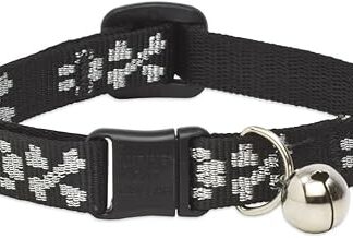 Lupine Lil Bling Patterned Breakaway Cat Collar with Bell, 8 - 12 inch