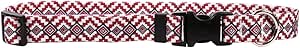 Yellow Dog Design Yellow Cat 8" - 12" Aztec Red Dog Collar