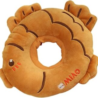 Kitten Protective Cone, Plush Cat Collar, Soft Cat Cone, Tempura Taiyaki Cone, Neck Protective Collar, Puppy Soft Collar, Comfortable Cat Collar, Adjustable Soft Collar, Anti-Bite Collar, Cat Soft