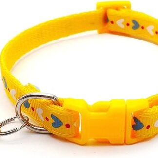 HCHGJKN Basic Hundehalsbänder Dog Kitten Collar Colorful Cartoon Print Puppy Cat Collar with Bells Adjustable Buckle Collars Pets Dog Kitten Accessories(C)