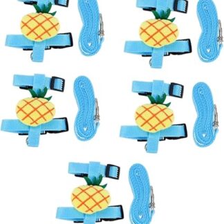 BESPORTBLE 5 Sets Lead Cat Care Cat Accessories Cat Leash for Dogs Cat Collars Cat Harness for Summer Harness Set for Rabbits Polyester Blue