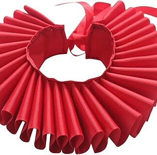 Dog Renaissance Ruff Collar, Elizabethan Dog Collar, Pet Costume Neck Collar, Cat Dog Ruffled Collar, Elizabethan Dog Collar for Costumes, Ruffle Neck Collar for Small to Medium Dogs and Cats