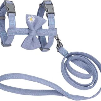 Balacoo Cat Collar Running Vest Cat Vest with Lead Cat Harness Vest Kitten Bow Tie Leash Kitten Vest with Lead Kitten Harness Vest Cat Bow Tie Lead Cat Polyester Rope