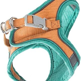 minkissy 1 Satz Katzenleine süßes Tanktop reflektierende Leine Katzenweste Outdoor-Weste Haustier Geschirr Seilgeschirr ziehen Kätzchen Leinen Hosenträger Katzengeschirr Gurt Wildleder-