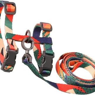 FRCOLOR 1Stk H-Typ Katzen schlepp Seil Hundetrainingszubehör Laufjacken für Katzen Schnellverschluss Schnalle katzenbedarf Leine Welpengeschirr Haustier Geschirr Zugband