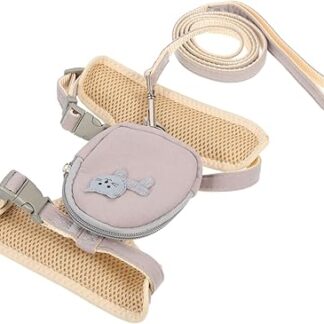 DOITOOL Cat Supplies Dog Backpack Lead Puppy Pet Running Vest Easy to Use Cat Harness Kitten Adjustable Harness Outdoor Dog Lead Cat Accessories Belt Leashes