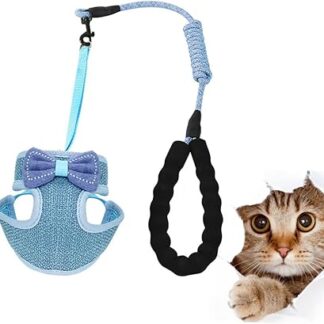 Yardwe Brustgurt für Haustiere Katzengeschirr Kätzchenleine Kätzchenhalsband Welpengeschirr Welpen Outdoor-Weste laufweste Haustier Geschirr Weste für Haustiere Krawatte Leinen