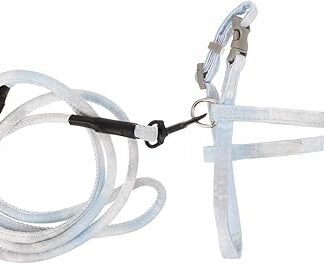 Happyyami Katzenhalsband für Welpen Hund und Geschirr Katze kostü katzenkostü für Tanktops laufweste Kätzchen-Westengurt Kätzchenweste mit Leine die Katze Katzengeschirr