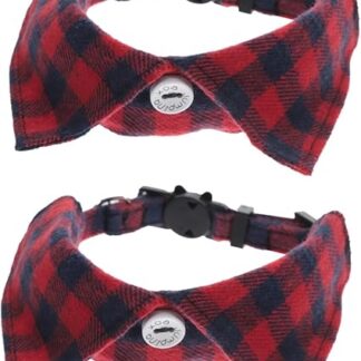 minkissy 2pcs adjustable cat collar pet bib scarf dog collar pet neck collar fancy cat collar cat collar scarf cat bib collar astetic room decor Cute Cat Collars big cat Cloth puppy