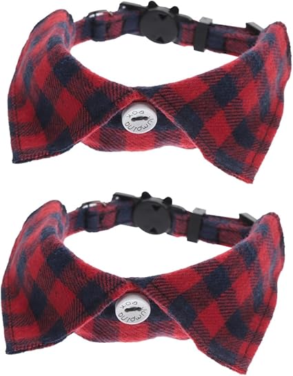 minkissy 2pcs adjustable cat collar pet bib scarf dog collar pet neck collar fancy cat collar cat collar scarf cat bib collar astetic room decor Cute Cat Collars big cat Cloth puppy
