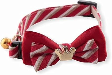 NECO ICHI CATS FIRST Necoichi Crown Cat Collar Red