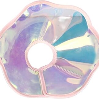 kiskick Pet Collar Pet Collar Adjustable Soft Cat Cone Collar Anti-licking Anti-Scratch Recovery Collar Pet Supplies Fastener Tape Recovery Collar for Pets Pink L