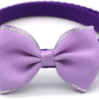 HCHGJKN Basic Dog Collars Pet Bow Bell Cat Collar, Cute Collar, Pet Supplies (B)