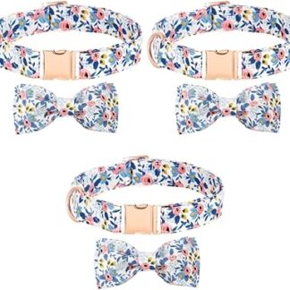 Mipcase Bowknot Print Safety Release for Pets L Cats Fashion Collar Sky-Cat Medium/Removable Tie Costume Bow Accessories for Fast Small / Tie Dog Pattern