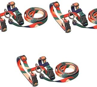 MERRYHAPY 3 STK H-Typ Katzen schlepp Seil kleines Katzenhalsband Hundehalsbänder für Welpen Schnellverschluss Schnalle katzenbedarf Seil für Katzengeschirr Haustier Geschirr Polyester