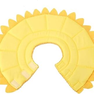 Pet Protection Collar, Pet Wound Healing Collar, Comfortable and Light Golden Yellow for Pet Dog Cat Animal (No. 4 Neck Circumference 26-29 cm)