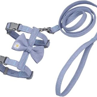 Amosfun Cat Collar Dog Collars for Puppies Puppy Sling Puppy Collars Adjustable Vest Harnesses for Cats Kitten Vest with Lead Small Puppy Collar Small Animals Jogging