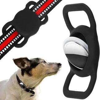 Airtag Cat Collar, Reflective GPS Lightweight Tracker Cat Collars with Airtag Case, Cat Collar, Tag Air Collar Cat, Airtag Cat Collar Holder, Quick Release, Waterproof Protective Case