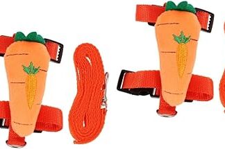 INOOMP 2 Sets Lead Cat Collars No-Choke Vest Straps Summer Jackets Puppy Summer Vest Safety Belts for Dogs Chest Strap for Cats Chest Band Set Dog Red Polyester Harness