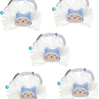 minkissy 5pcs pet necklace dog cat collar breakaway cat collars cat ribbon necklace pet neck collar cat bow collar necklaces Wear-resistant Cat Bow Tie separate polyester decorations
