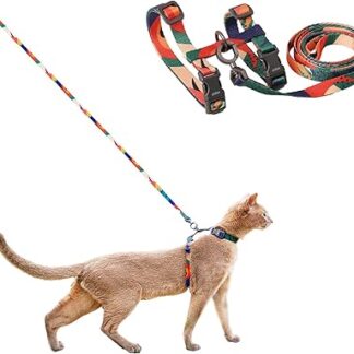 pidan Cat Harness and Leash Set, Cat Escape Proof: Adjustable Cat Harness for Large and Small Cats, Lightweight, Soft, for Travel, Pet Safe
