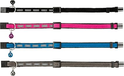 Trixie Cat collar, reflective, velvet