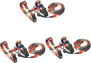 MILISTEN Pack of 3 H-type Cat Tow Rope Puppy Collar Dog Harness Lead Quick Release Buckle Cat Supplies Puppy Harness Pet Harness Drawstring Earth Colour Drawstring Chest Strap