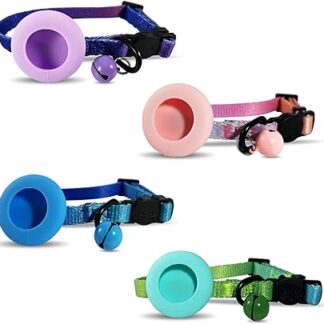 iPCA Airtag Cat Collar, Airtag Cat Collar, Cat Collar for Apple Tag, Cat Collar for Air Tags Apple, Airtag Case Tracker, Cat Collar Airtag, Cat Collar GPS Holder, Tracker Holder