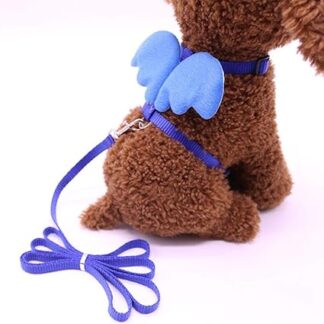 Adjustable Cat Collar Cat Harness and Lead Set Suitable for Small Dogs and Cats Lead Pet Accessories Blue XS 18-28 cm