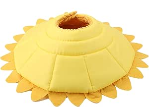 Pet Protection Collar, Pet Wound Healing Collar, Comfortable and Lightweight Golden Yellow for Pet Dog Cat Animal (No. 5 Neck Circumference 29-35 cm)