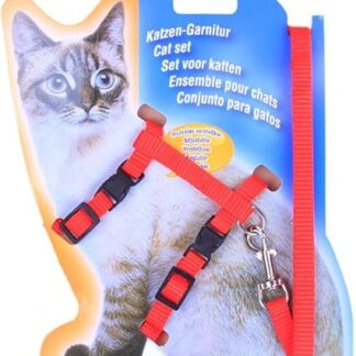 Geschirr- und Leinen-Set für Spaziergänge, ausbruchsicher, bequem, leicht, weich, einfach und verstellbar