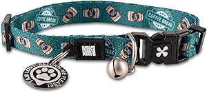 Max & Molly Gotcha! Smart ID Cat Collar Coffee Break 1 Size
