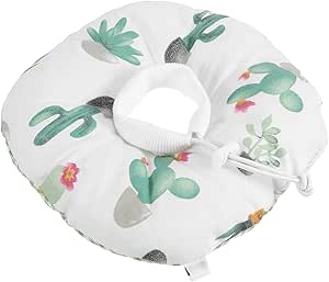 minkissy Elizabeth Circle Plush Puppy Cat Elizabethan Collar Anti Lick Collar for Dog Pet Inflatable Collar Dog Anti Lick Collar Kitten Collars Cat Neck Cone Conical Dog Supplies Cotton