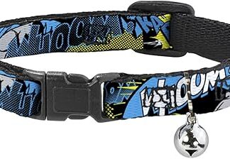 Batman Scene1 Cat Collar 8-12" Width