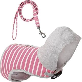 BCOATH Haustier-Pullover gurtstopper gurtschoner gurtfix cat Accessories cat Leash sommerliche hundeweste Kätzchen-Kragen Geschirre für Haustierwesten Katzen Leine Reine Baumwolle Rosa