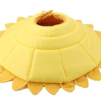 Pet Protection Collar, Pet Wound Healing Collar, Comfortable and Light Golden Yellow for Pet Dog Cat Animal (No. 3 Neck Circumference 23-26 cm)