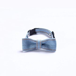 Breakaway Cat Collar and Dog Collar Removable Adjustable Bow Tie Soft Comfortable Pet Gift for Cats and Dogs Strong (Colour: White, Size: S (16 32 cm))