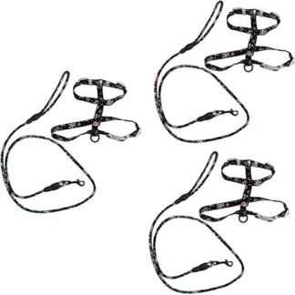 MILISTEN 3St Geschirr und Leine für Haustiere Kleiner für Haustiere Kätzchenleine Straps keilriemen Haustierzubehör Geschirr Gurt die Katzengeschirr