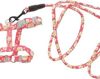 GRIRIW Adjustable Outdoor Pet Harness with Anti-Loss Function and Lead, Cat Harness for Cats and Small Dogs, Ideal for Outdoor Adventures