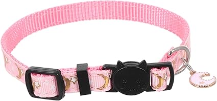 minkissy pet collar pet breakaway collar Breakaway cat collar woven puppy collar Ramadan Eid Mubarak Moons and Stars Dog kitten collars cat star collar appease fiber rope