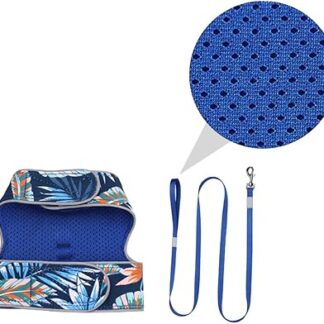 BCOATH Katzengeschirr Leine Weste Geschirr für Katzen Netz-Gehweste reflektierend verstellbar bequem für Kätzchen