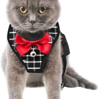 Cat Harness Cat Lead Harness for Cats Escape Proof Puppy Harness with Lead Ultralight Kitten Collar Coft and Comfortable Chest Harness for Kittens and Rabbits