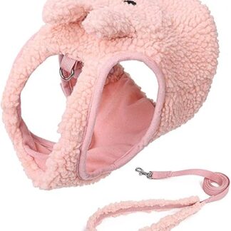 Zdprkqzvz Cat Collar Harness Lead Adjustable Plush Pet Traction Cat Kitten Dog Vest Collar Cat Supplies Pet Harness Vest Belt