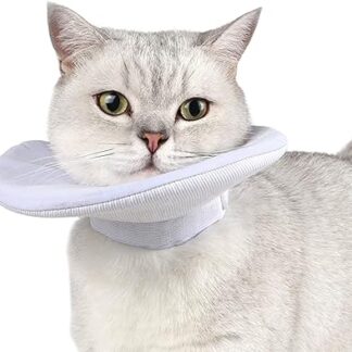 areclern Pet Cone Collar Pet Cat Soft Recovery Collar Cone Comfortable Wearing Pet Accessories Light Blue S
