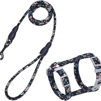BESPORTBLE Cat Harness Strap Escape Proof Cat Harness and Lead for Pets Pet Comfort Dog Harness Running Harness for Cats Cat Collar Lead Cat and Harness Black