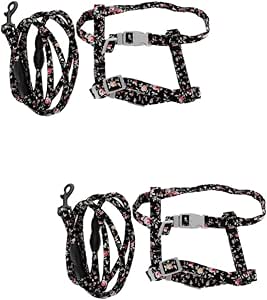 Supvox 2 Sets Cat Lead Harness Cat Harness and Lead Large Cat Harness Rabbit Lead Cat Harnesses Pet Control Rope Kitten Escape Proof Harness Cloth