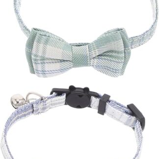 Toddmomy 2 Pack Cat Bow Collar Breakaway Bowties Haustier Fliege Krawattenkragen Abnehmbare Bowtie Katzenkragen Für Katzenkätzchen Krawattenkragen Abnehmbare Glockenglocke Und Schnalle